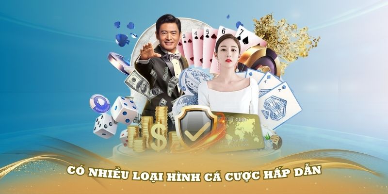 Có nhiều loại hình cá cược hấp dẫn